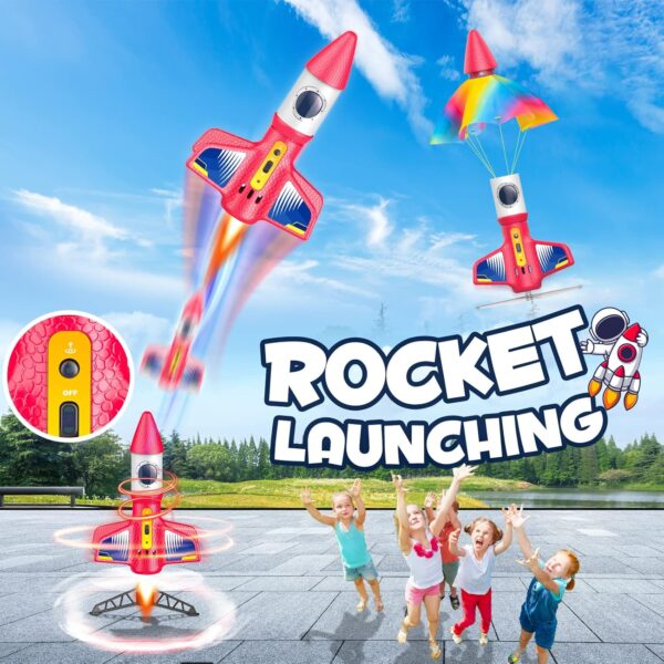 $11.99 for Electric Rocket Launcher Toys for Kids Clip the Extra 10% off coupon & use code: 40C66PIA - Image 2