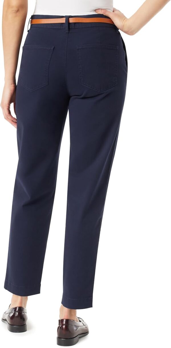Gloria Vanderbilt Women's High Rise Belted Tapered Trouser Pant Standard - Image 3