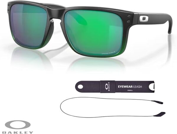 Oakley Holbrook OO9102 Square Sunglasses For Men + BUNDLE Leash + BUNDLE with Designer iWear Eyewear Kit - Image 2