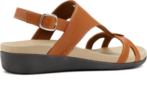 UTENAG Women's Comfortable Arch Support Walking Flat Sandals - Image 5