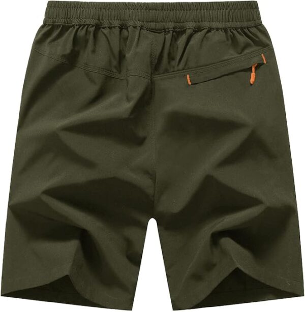 TBMPOY Men's 7" / 9" Running Hiking Shorts Quick Dry Athletic Gym Outdoor Sports Short 3 Zipper Pockets - Image 2