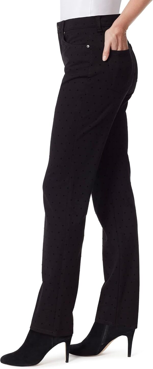 Gloria Vanderbilt Women's Petite Amanda Ponte High Rise Knit Pant - Image 2