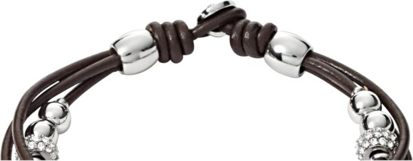 Fossil Women's Stainless Steel and Genuine Leather Bracelet for Women - Image 4