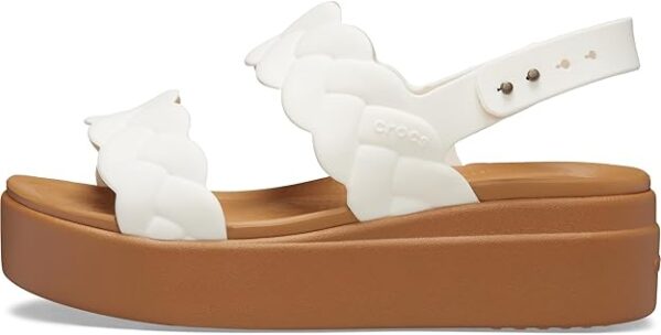 Crocs Women's Brooklyn Woven Low Wedge Sandal - Image 3