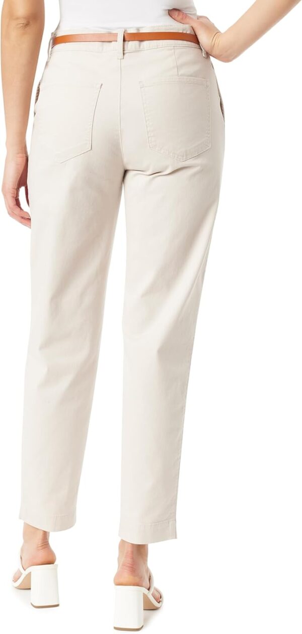 Gloria Vanderbilt Women's High Rise Belted Tapered Trouser Pant Standard - Image 3
