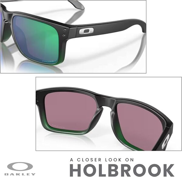 Oakley Holbrook OO9102 Square Sunglasses For Men + BUNDLE Leash + BUNDLE with Designer iWear Eyewear Kit - Image 4