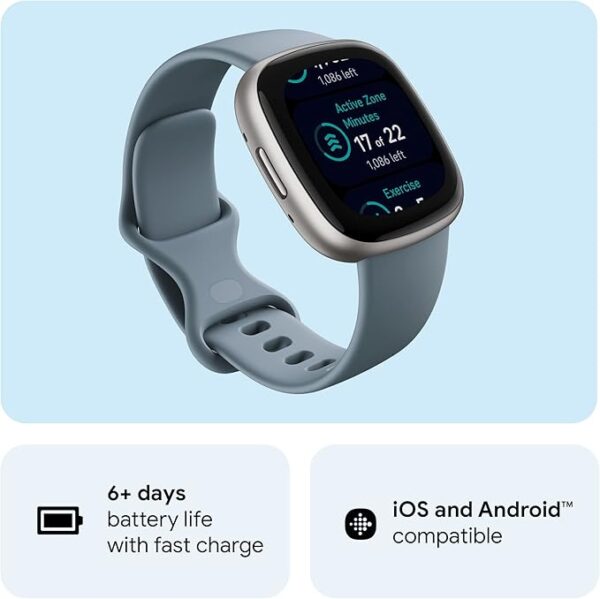Fitbit Versa 4 Fitness Smartwatch with Daily Readiness, GPS, 24/7 Heart Rate, 40+ Exercise Modes - Image 5