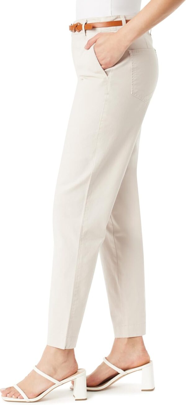 Gloria Vanderbilt Women's High Rise Belted Tapered Trouser Pant Standard - Image 2