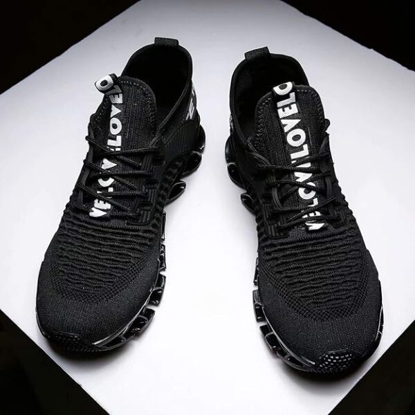 Vooncosir Men's Fashion Sneakers Breathable Mesh Running Shoes Blade Non Slip Soft Sole Casual Athletic Walking Shoes - Image 7