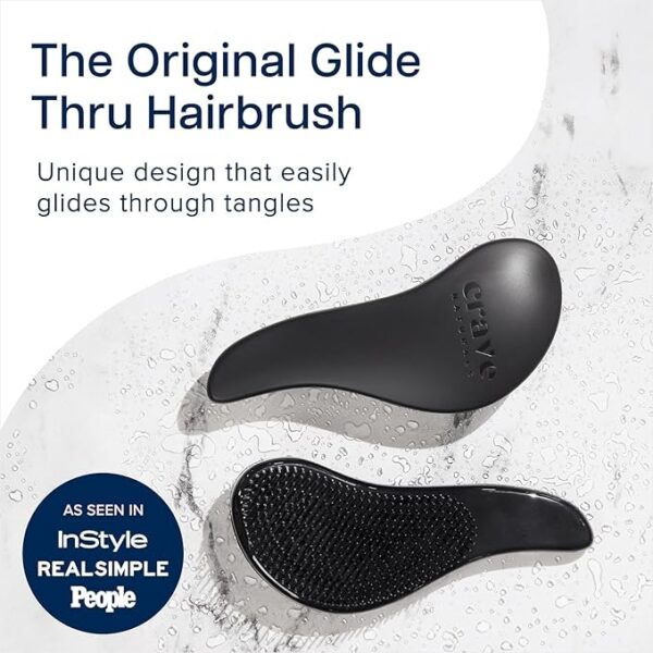 Crave Naturals BIGGIE Glide Thru Detangling Brush - Detangler Hairbrush for Wet or Dry, Curly or Straight Hair - Image 2