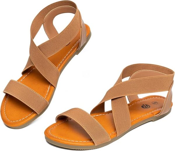Rekayla Flat Elastic Sandals for Women
