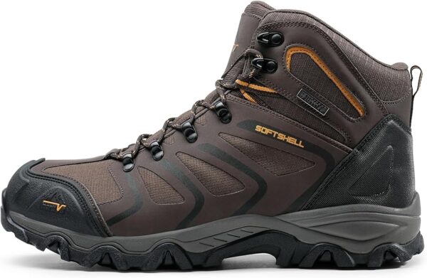 NORTIV 8 Men's Ankle High Waterproof Hiking Boots Outdoor Lightweight Shoes Trekking Trails Armadillo - Image 2