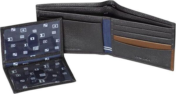 Nautica Men's Bifold Leather Wallet | RFID Blocking | ID Window | Card Slots | Organization - Image 2