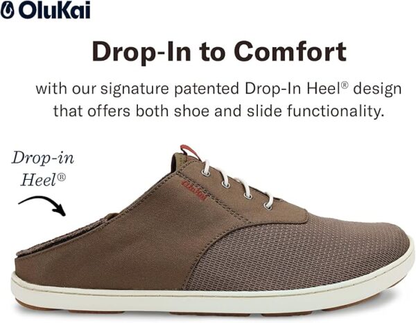 OLUKAI Nohea Moku Men's Shoes, All Day Sneakers, No Tie Laces & Stretch Construction - Image 4