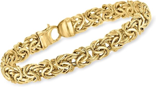 Ross-Simons 14kt Yellow Gold Byzantine Bracelet. 7 inches