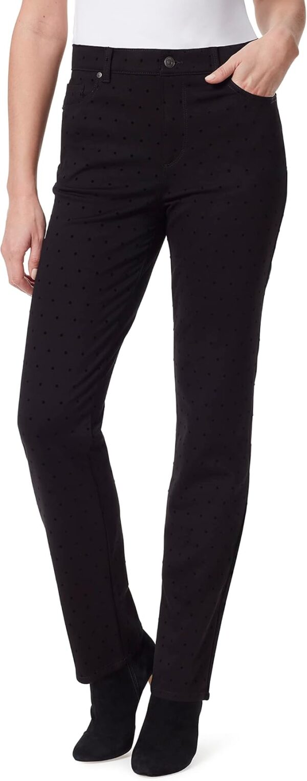 Gloria Vanderbilt Women's Petite Amanda Ponte High Rise Knit Pant