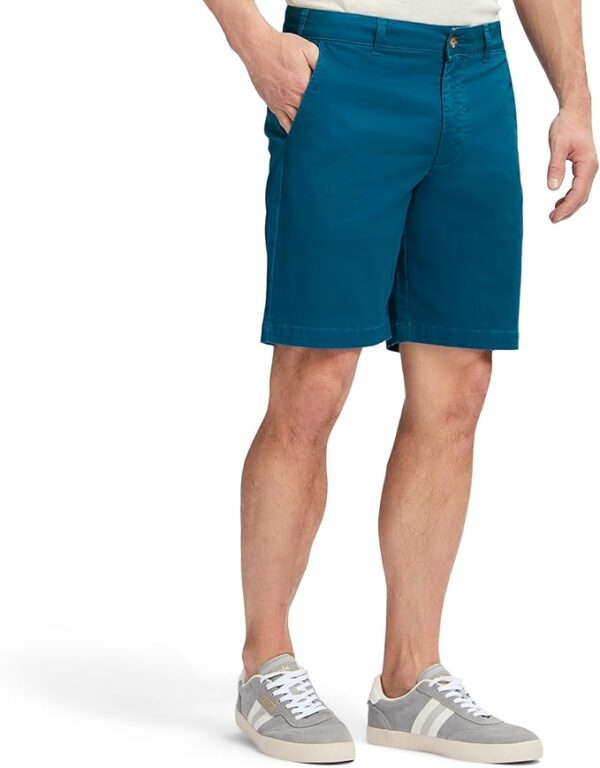 IZOD Men's Saltwater 9.5" Flat Front Chino Short - Image 2