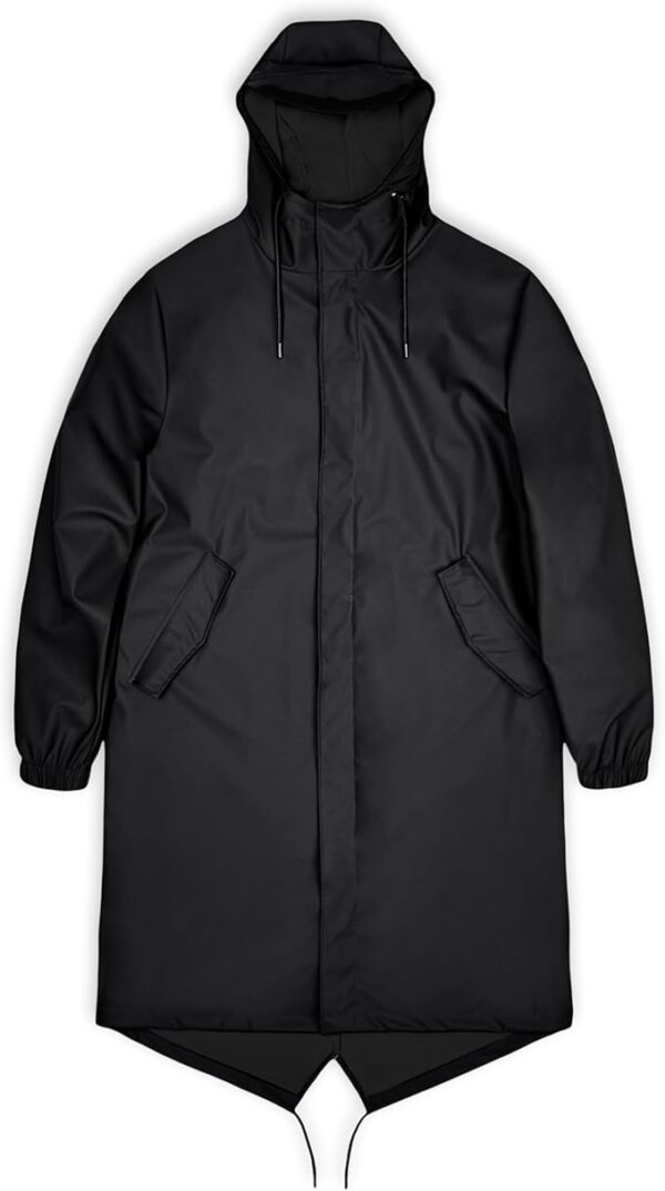 RAINS Fishtail Parka Coat for Men and Women - Waterproof jacket with Elasticated cuffs