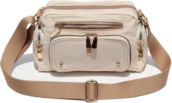 Women Fashion Tote Crossbody Handbags for Women Multi Pockets Shoulder Bag Nylon Travel Purse - Image 6