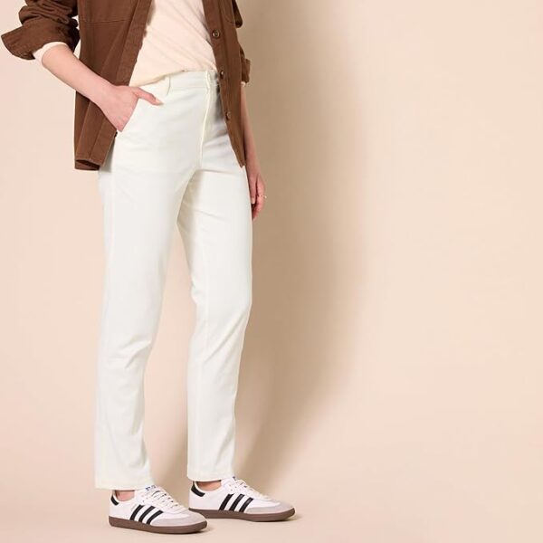 Amazon Essentials Women's High-Rise Slim-Fit Full-Length Straight-Leg Khaki Pant - Image 2