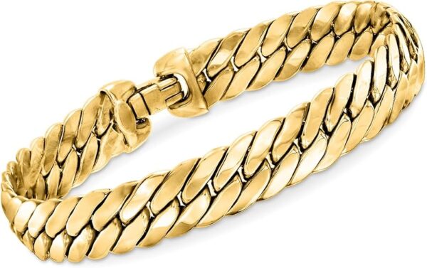 Ross-Simons Italian 14kt Yellow Gold Cuban-Link Bracelet. 8 inches