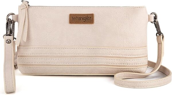 Wrangler Crossbody Purse for Women with Detachable Wristlet Wallet Strap